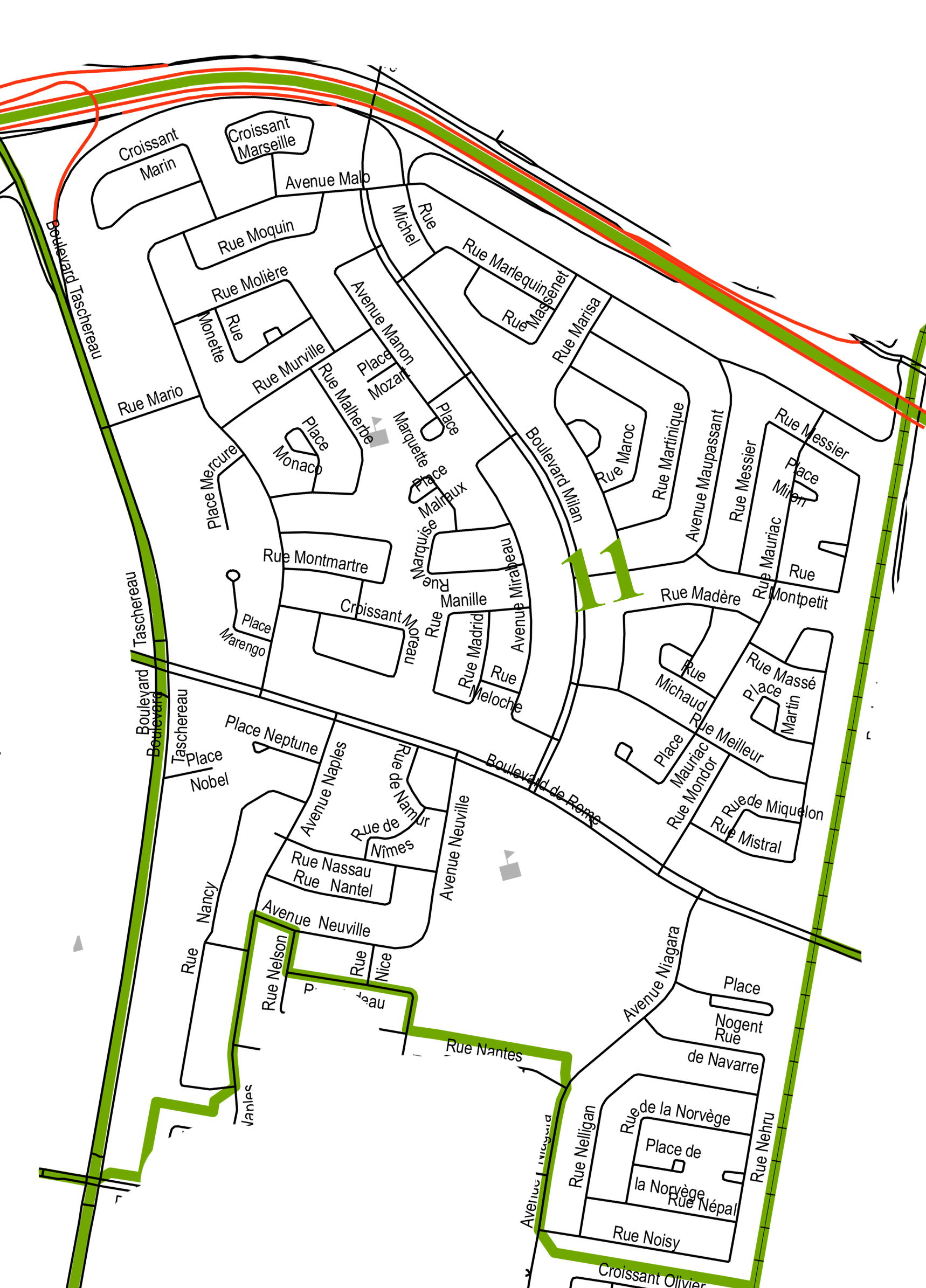Carte-Districts-Électoraux-11r3 District 1 Brossard