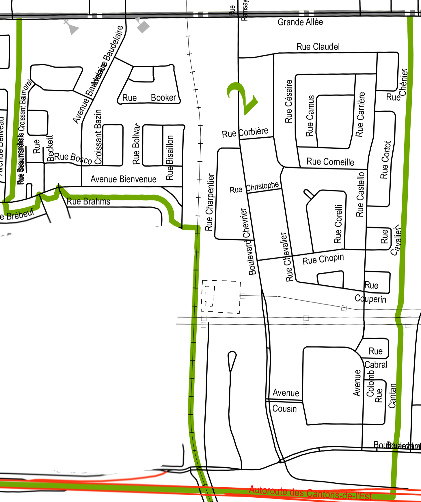 Carte-Districts-Électoraux-2r3 District 1 Brossard